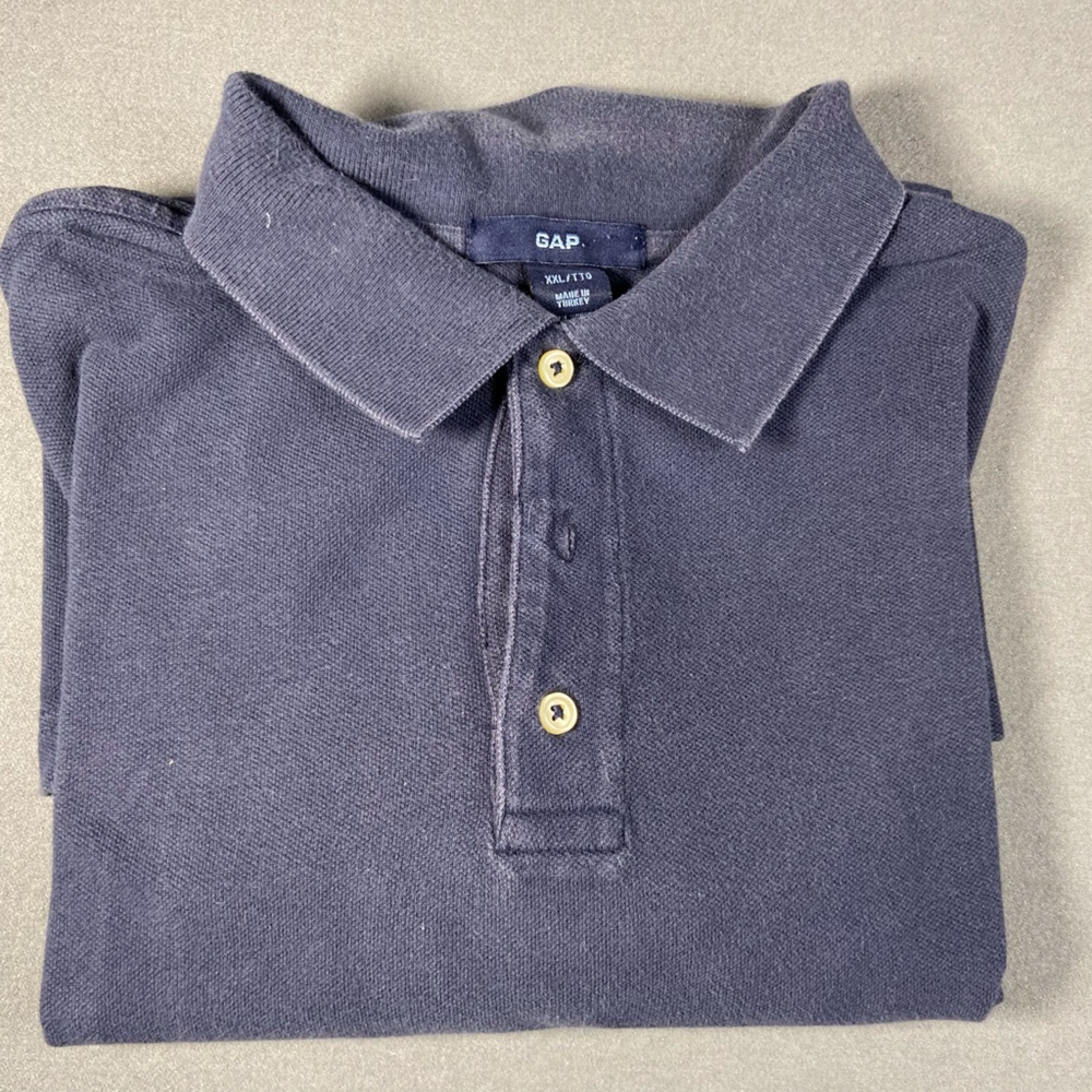Gap Polo‎ Cotton Blue, short sleeves, Men’s, Size XXL